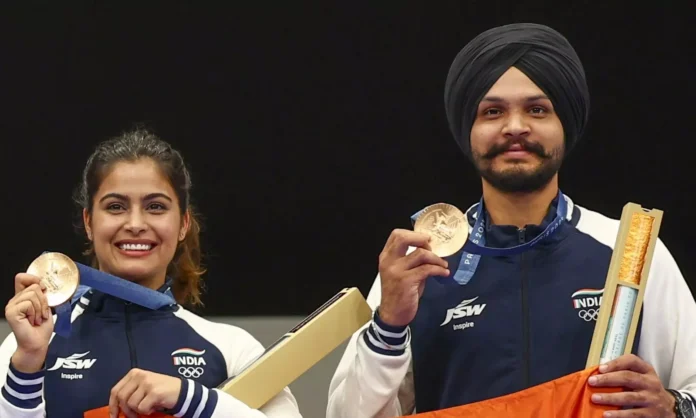 Manu Bhaker creates history, wins second medal with Sarabjot Singh in shooting at Paris Olympics