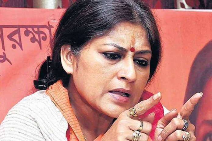 Roopa Ganguly arrested after overnight dharna at Bansdroni Police station