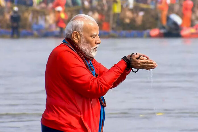 PM Modi to take holy dip at Prayagraj on Delhi Election day